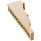 Ekena Millwork 3"W x 6"D x 18"H Thin Asheboro Rough Cedar Woodgrain TimberThane Corbel, Primed Tan CORUR03X06X18ASHRCPR - alternate 4
